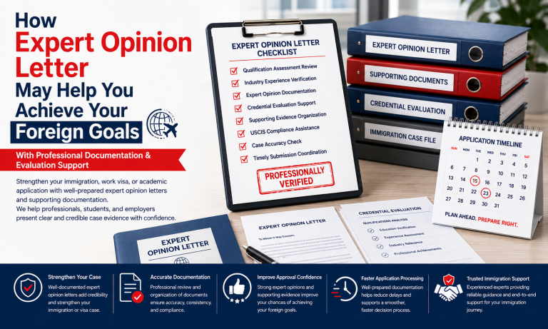 How Expert Opinion Letter may help you achieve your foreign goals