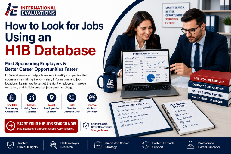 How to Look for Jobs using an H1B database