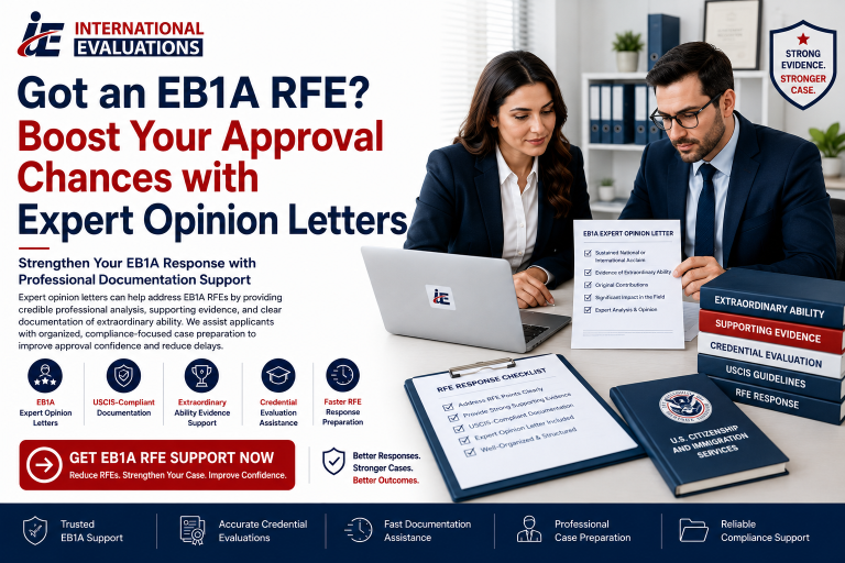 Got an EB1A RFE? Boost Your Approval Chances with Expert Opinion Letters