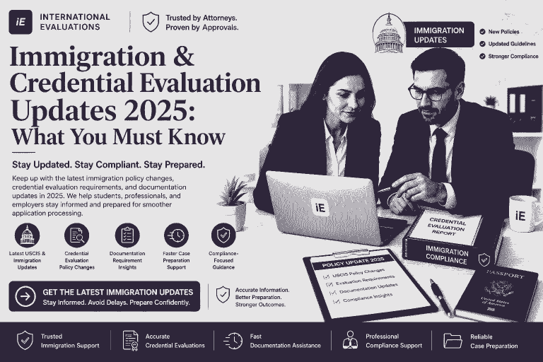 Immigration & Credential Evaluation Updates 2025: What You Must Know