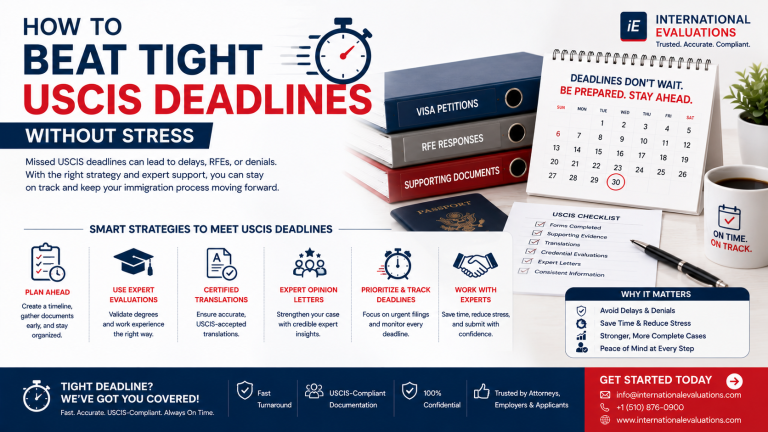 How to Beat Tight USCIS Deadlines Without Stress