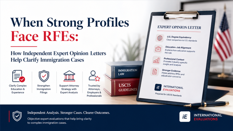 When Strong Profiles Face RFEs: How Independent Expert Opinion Letters Help Clarify Immigration Cases