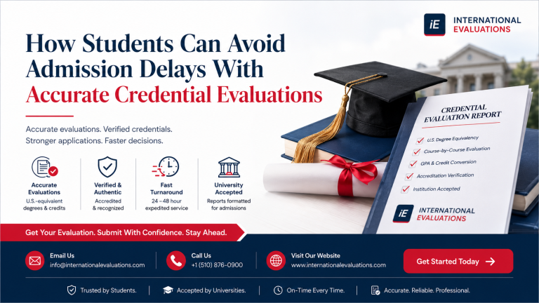 How Students Can Avoid Admission Delays With Accurate Credential Evaluations