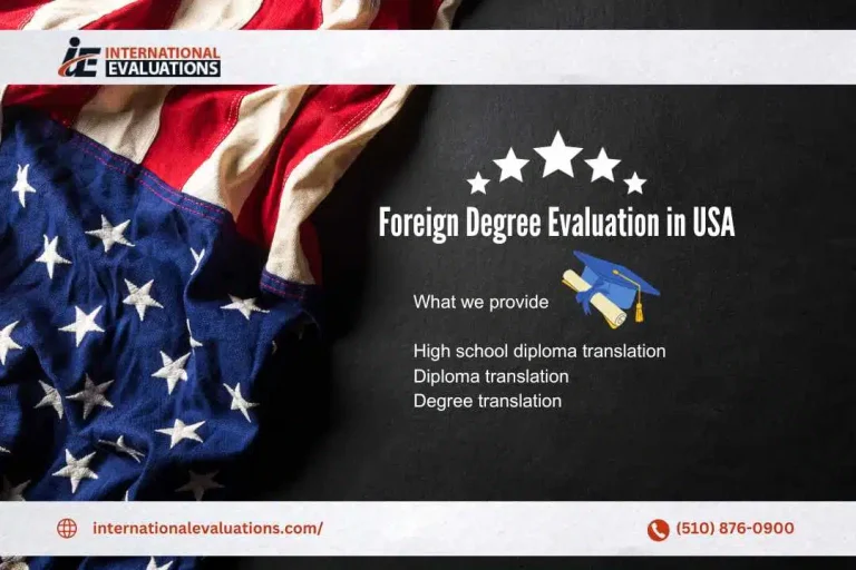 Best Foreign Degree Evaluation in USA